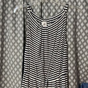 Navy and White Dress